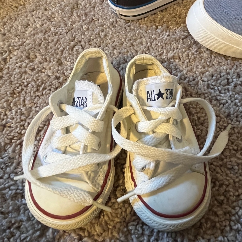 Infants white all star converse